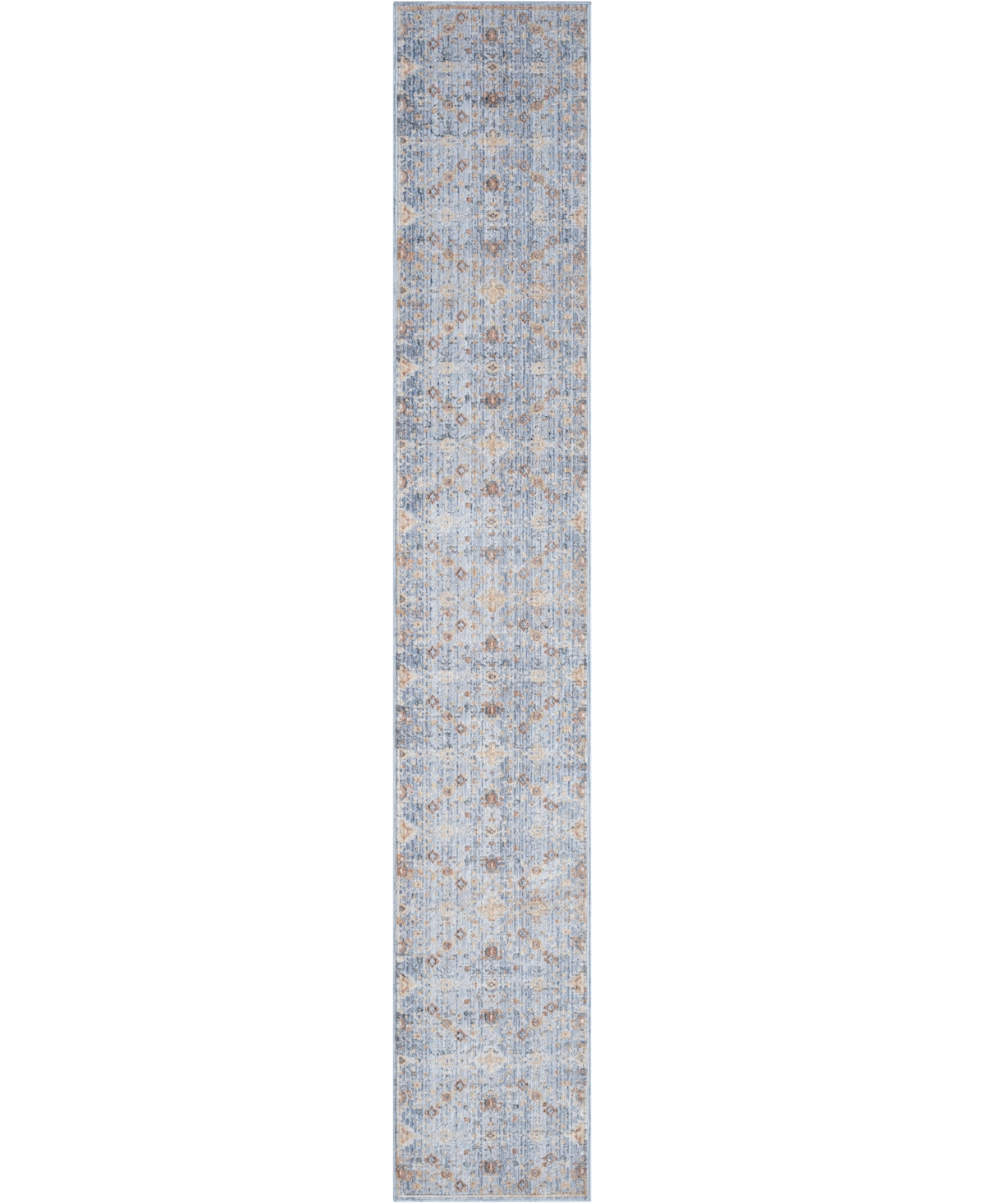 Nourison Home Elegant Heirlooms Elh02 2'2"x8' Runner Area Rug In Blue,ivory