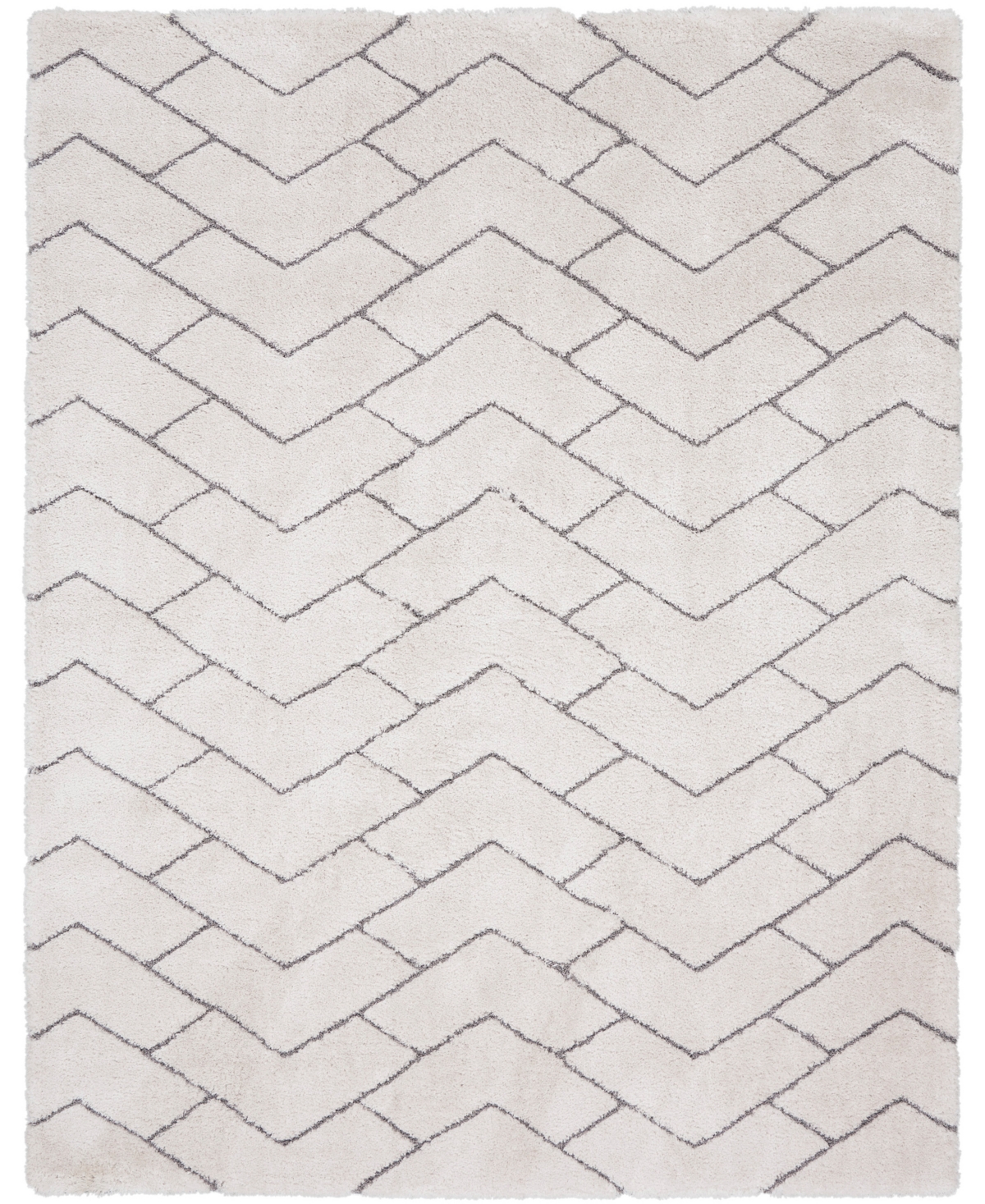 Nourison Home Dreamy Shag Drs03 7'10"x9'10" Area Rug In Ivory,gray