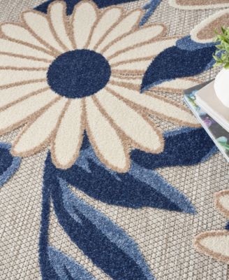 Aloha ALH33 5'3"x5'3" Round Area Rug