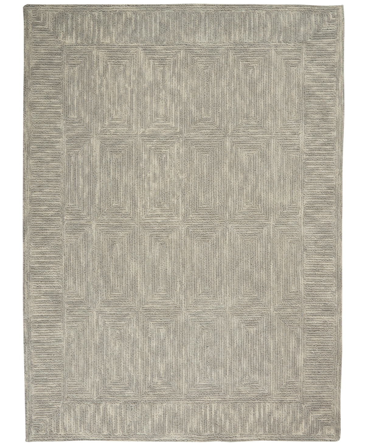 Nourison Home Colorado Clr04 5'3"x7'3" Area Rug In Gray