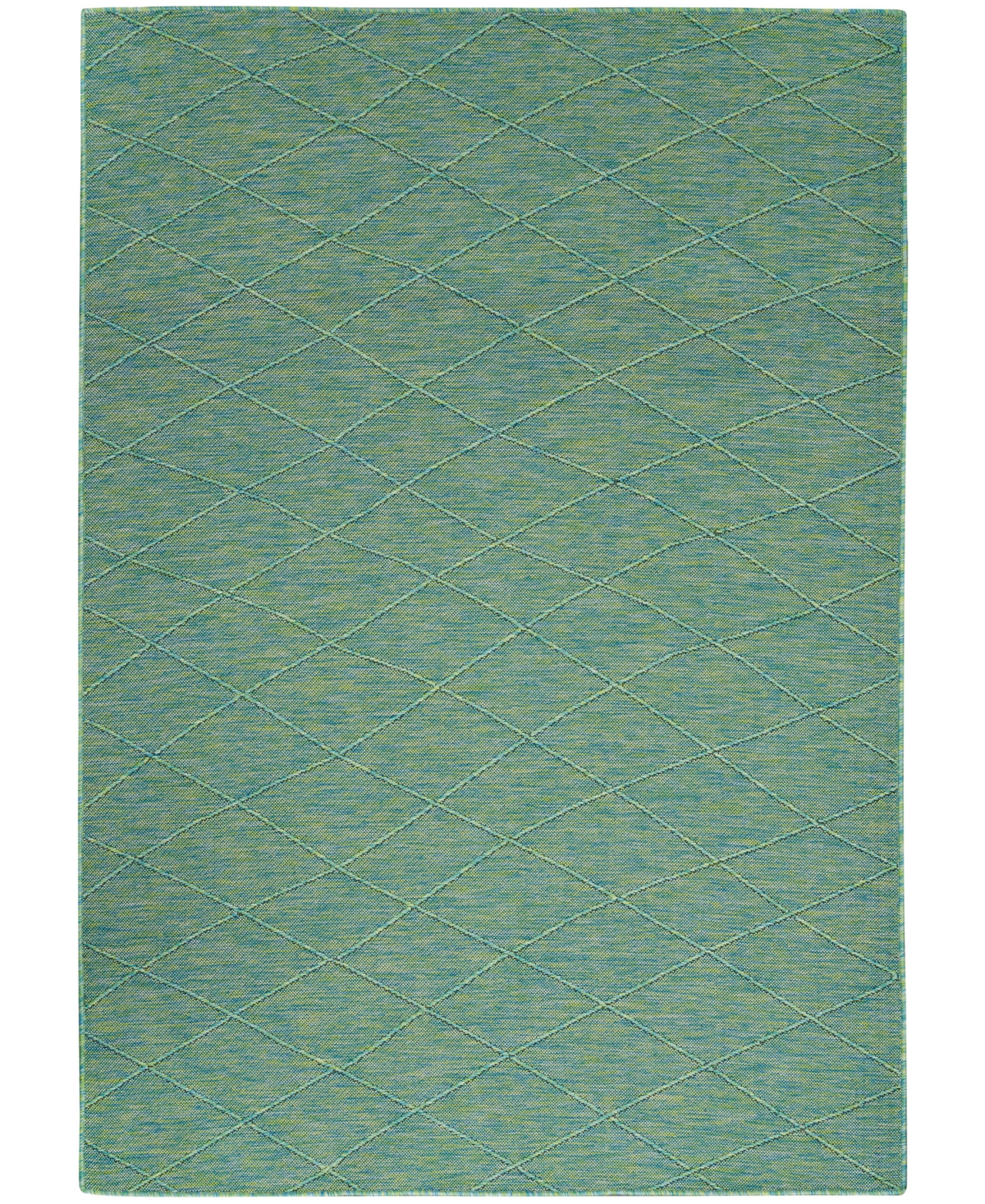 Nourison Home Washable Solutions Wsl01 7'x10' Area Rug In Blue,green