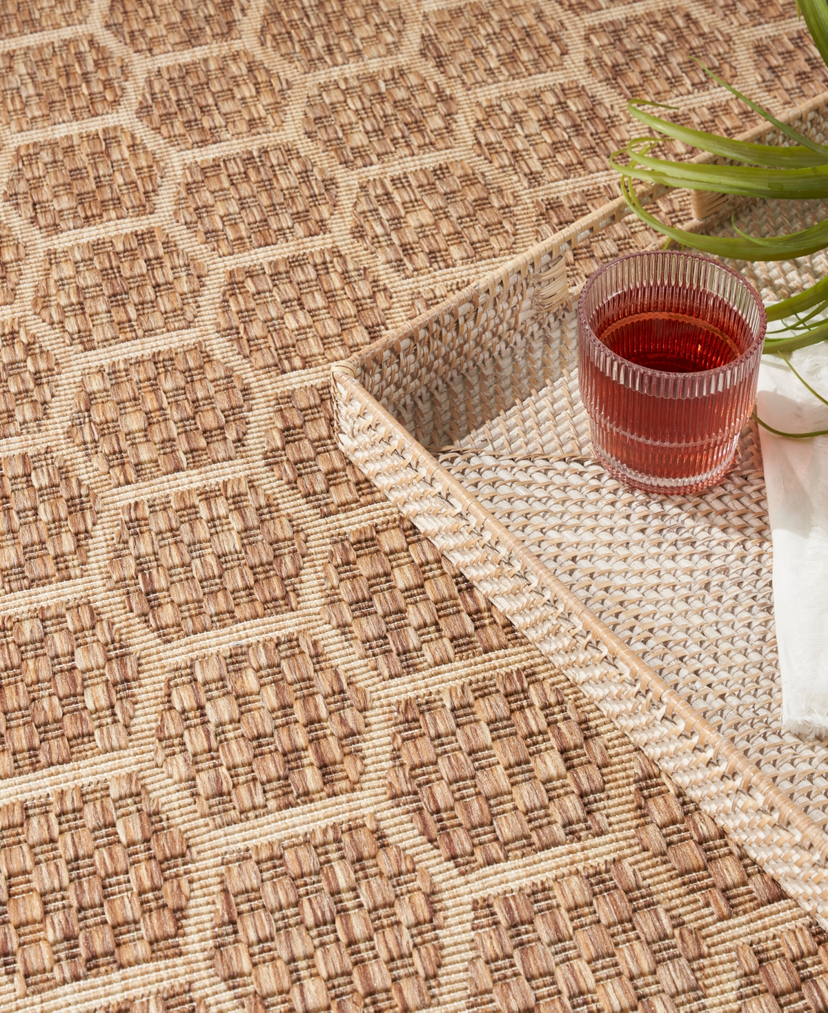 Nourison Home Twist Reversible Tws01 6'x9' Area Rug In Taupe