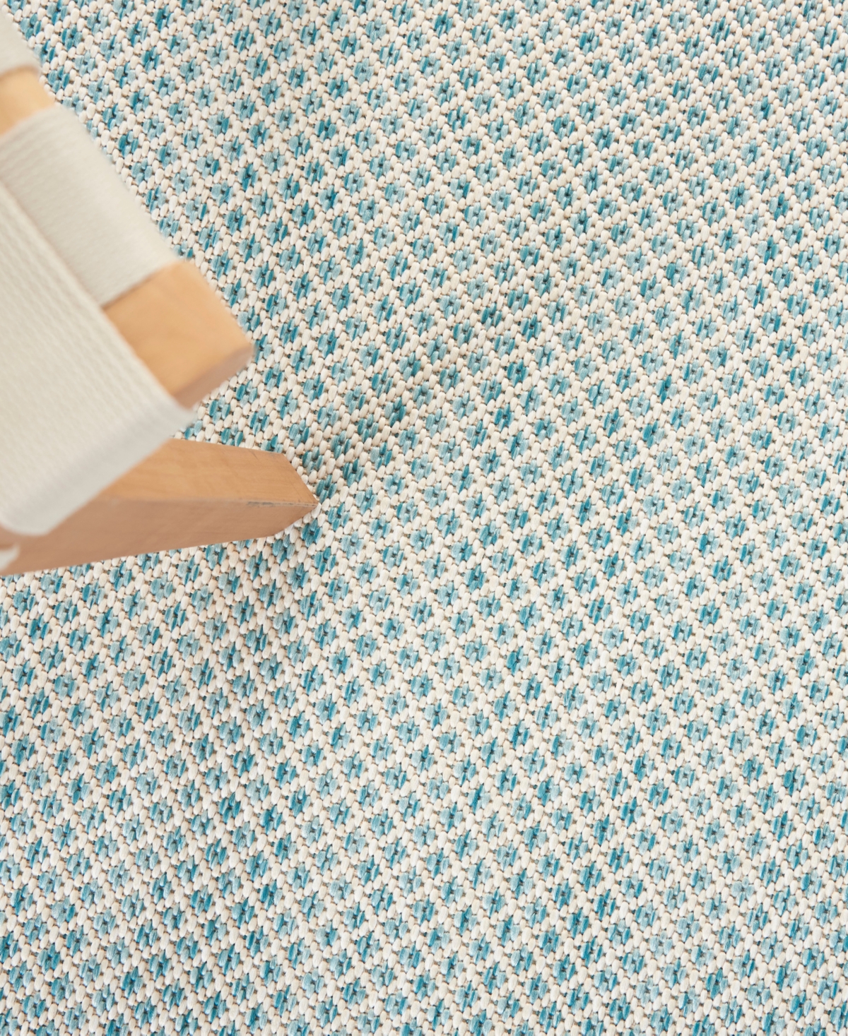 Nourison Home Courtyard Cou01 7'x10' Area Rug In Ivory,aqua