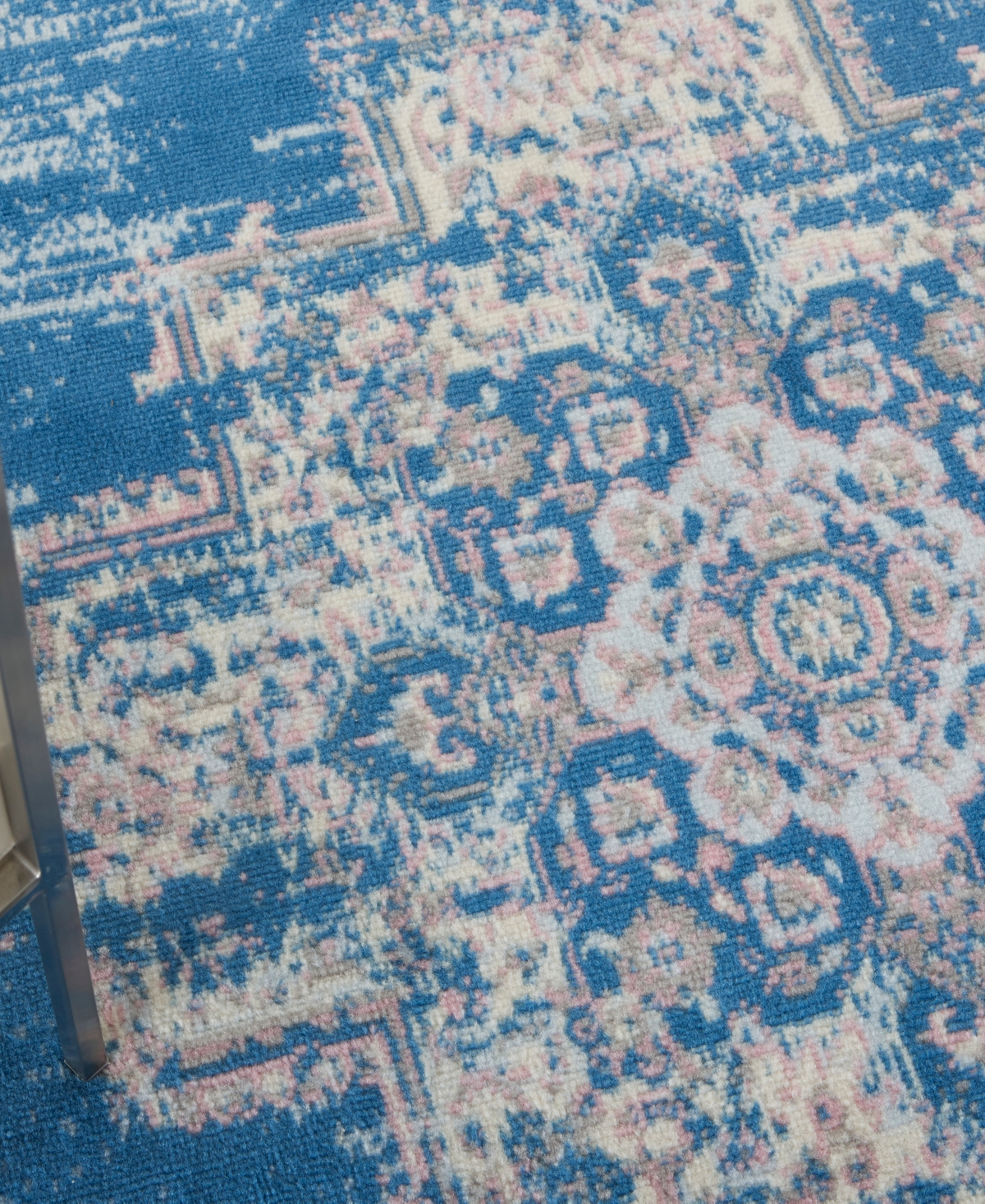 Nourison Home Grafix Grf14 3'9"x5'9" Area Rug In Blue
