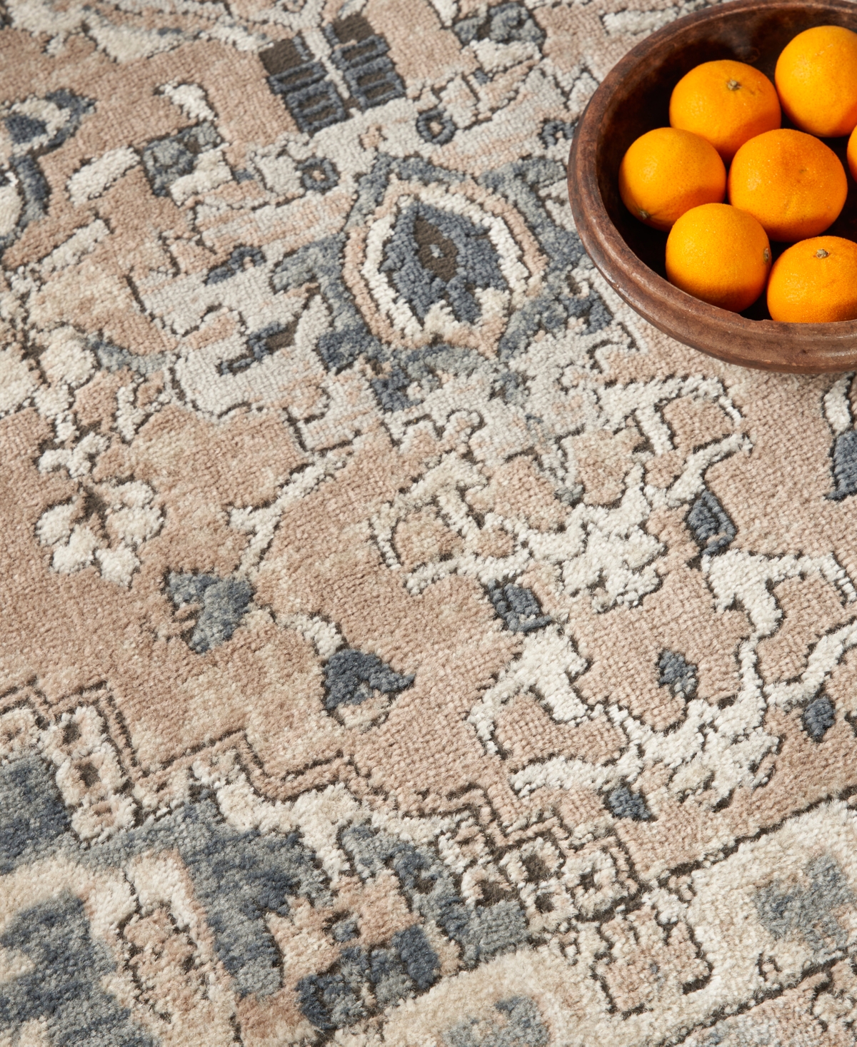 Nourison Home Quarry Qua05 4'x4' Square Area Rug In Beige,gray