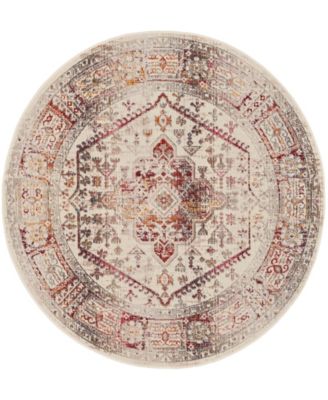 Vintage Kashan VKA08 6'x6' Round Area Rug