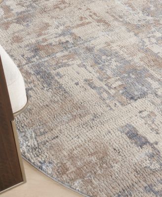 Rustic Textures RUS06 5'3"x5'3" Round Area Rug