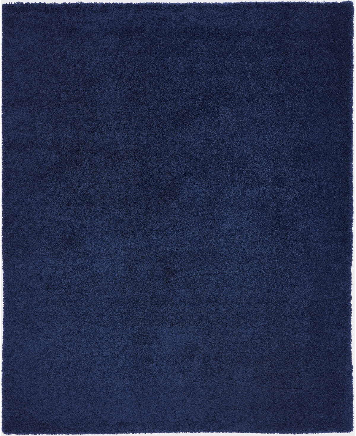 Nourison Home Malibu Shag Msg01 7'x10' Area Rug In Navy
