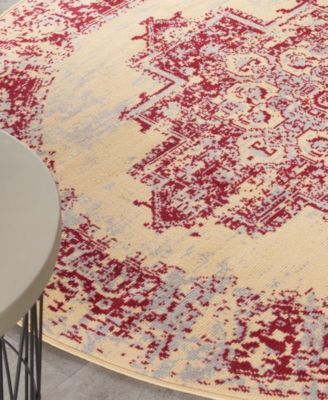 Grafix GRF14 5'3"x5'3" Round Area Rug