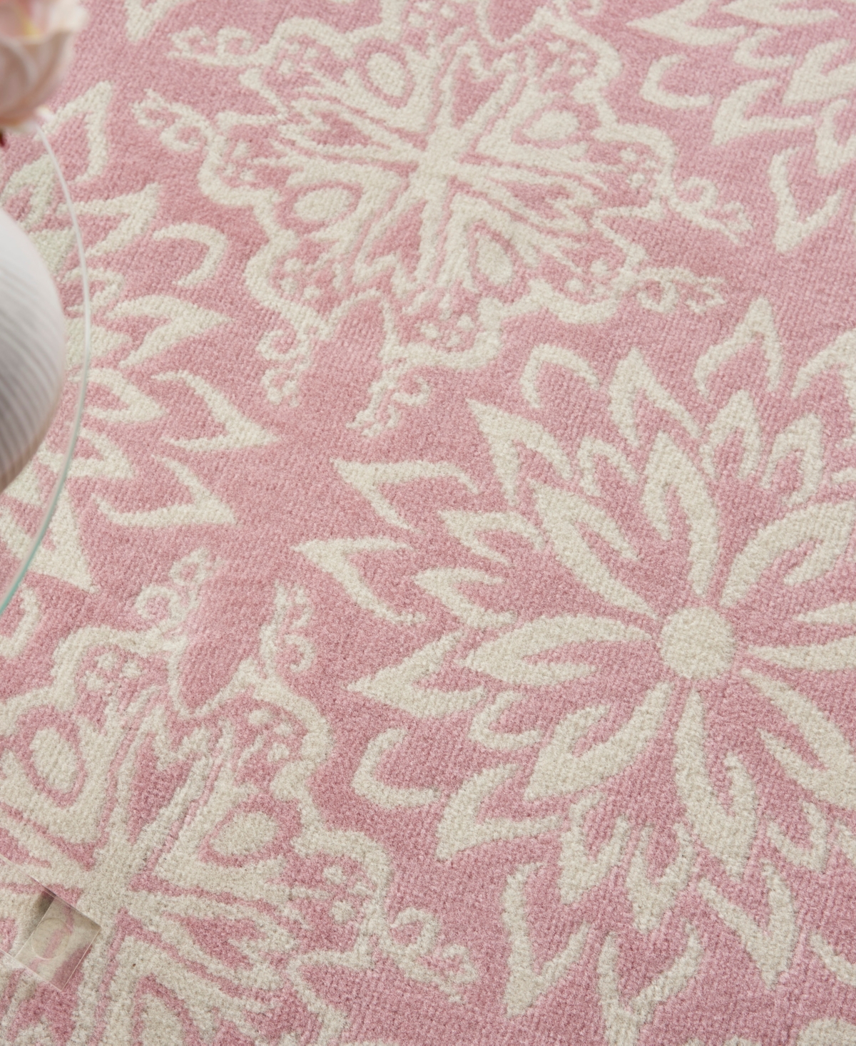 Nourison Home Jubilant Jub06 4'x6' Area Rug In Ivory,pink
