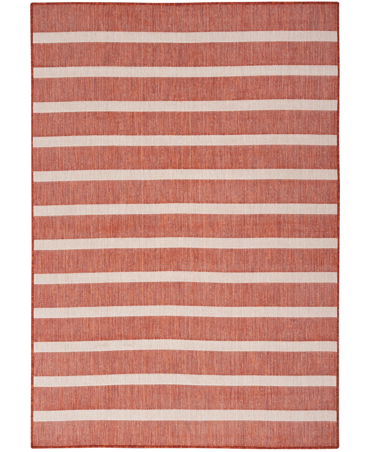 Nourison Home Positano Pos03 7'x10' Area Rug In Terracotta