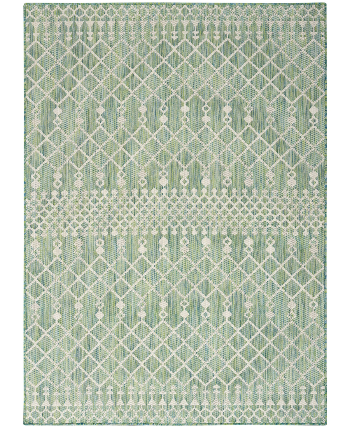 Nourison Home Positano Pos02 6'x9' Area Rug In Green
