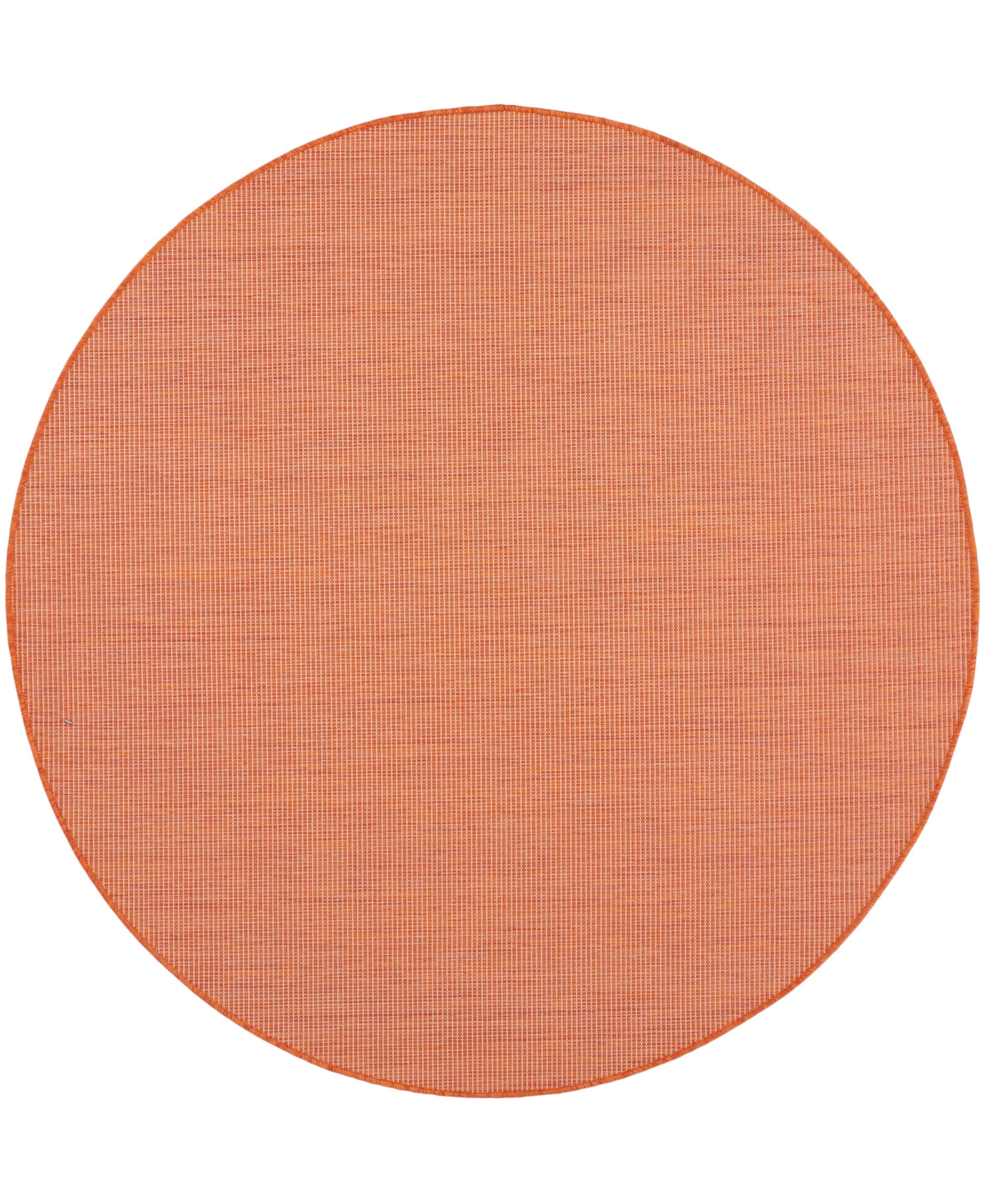 Nourison Home Positano Pos01 6'x6' Round Area Rug In Terracotta