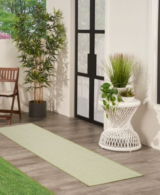 Courtyard COU01 2'2"x10' Runner Area Rug