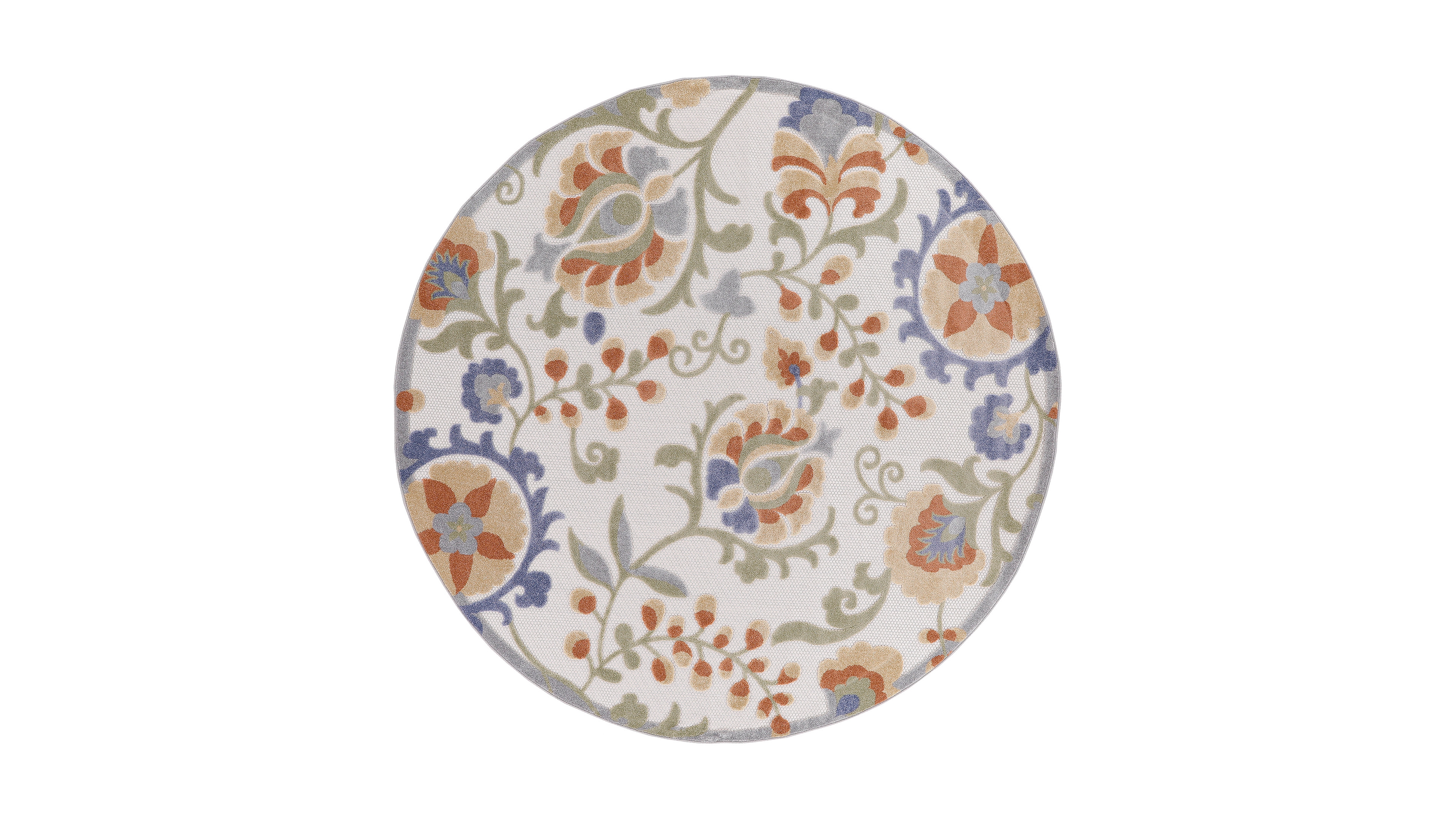 Nourison Home Aloha ALH17 5'3"x5'3" Round Area Rug