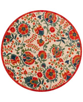 Aloha ALH17 5'3"x5'3" Round Area Rug