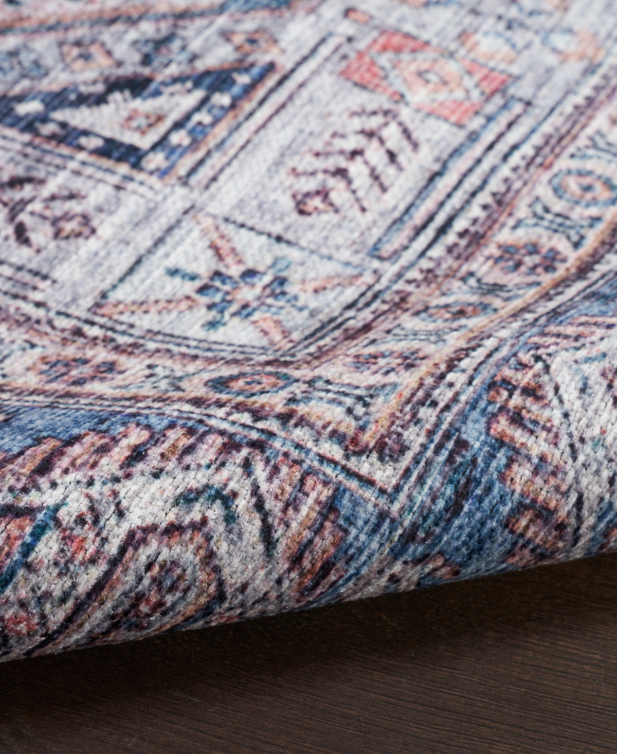 Nourison Home Grand Washables Grw01 5'3"x7'3" Area Rug In Blue,multi
