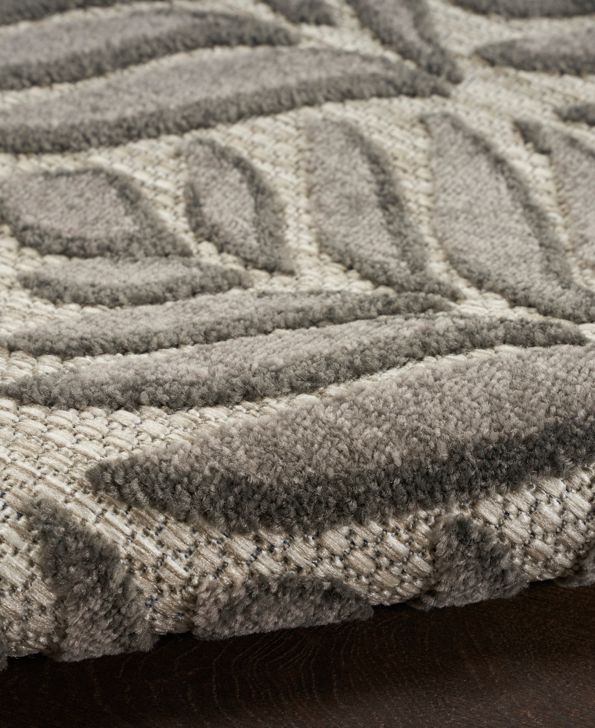 Nourison Home Aloha Alh35 3'6"x5'6" Area Rug In Charcoal