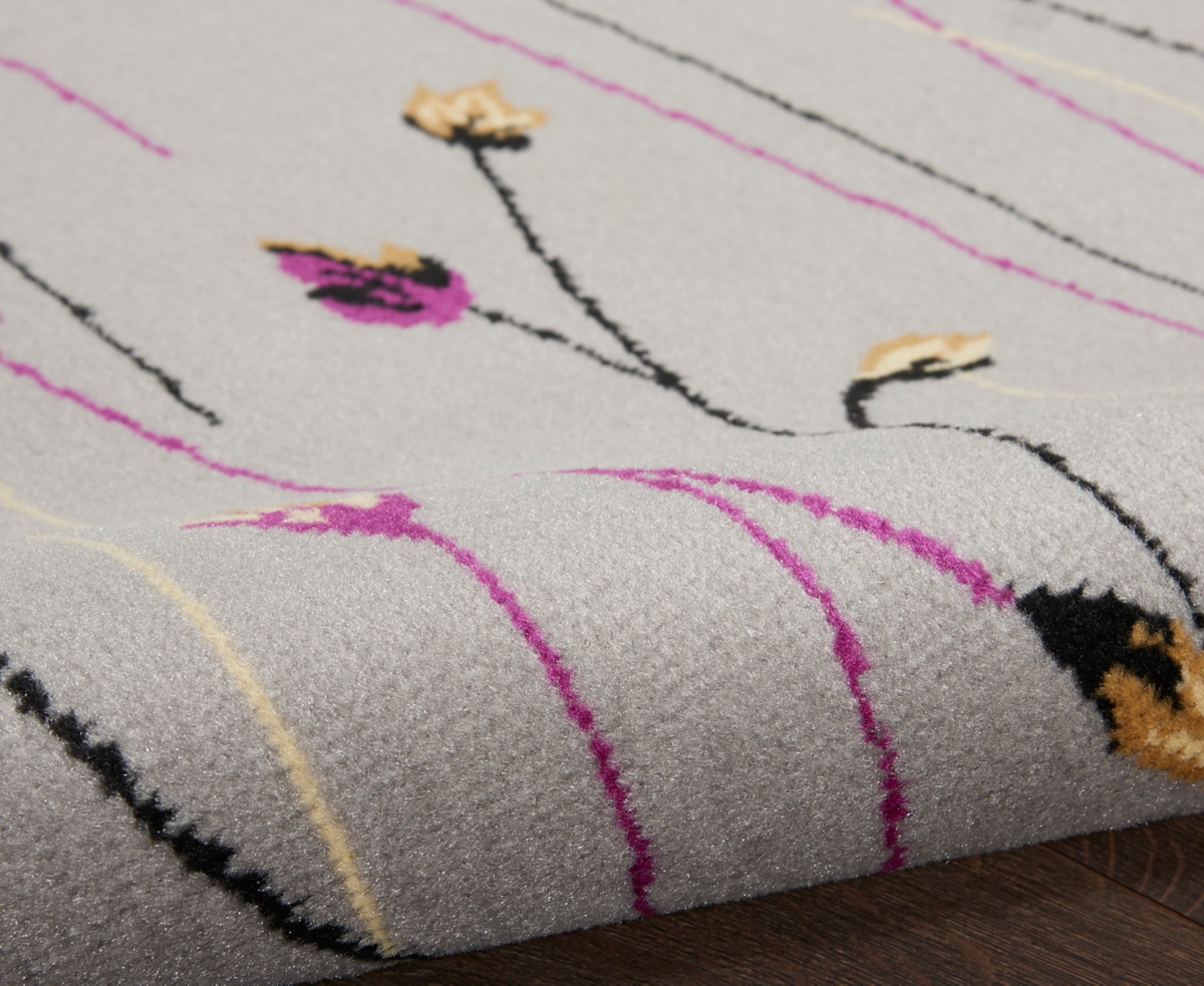 Nourison Home Grafix Grf15 6'x9' Area Rug In Gray