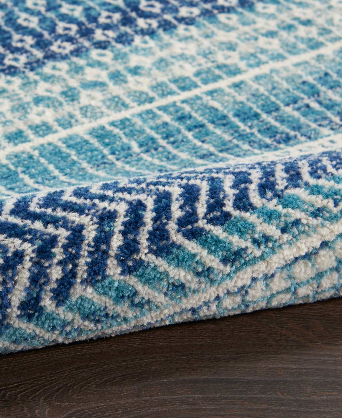 Nourison Home Passion Psn26 5'3"x7'3" Area Rug In Blue