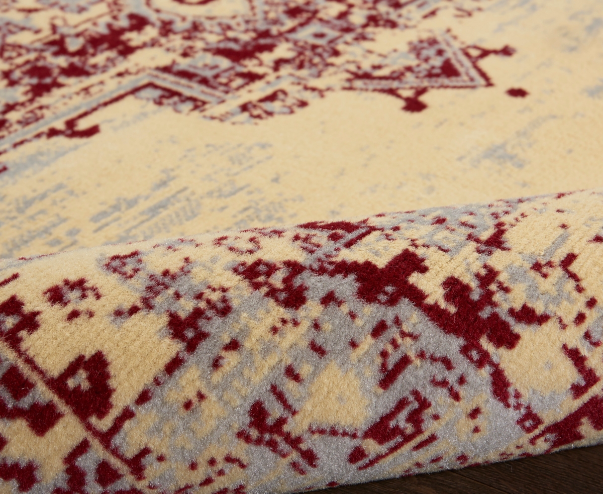 Nourison Home Grafix Grf14 7'x10' Area Rug In Cream,red