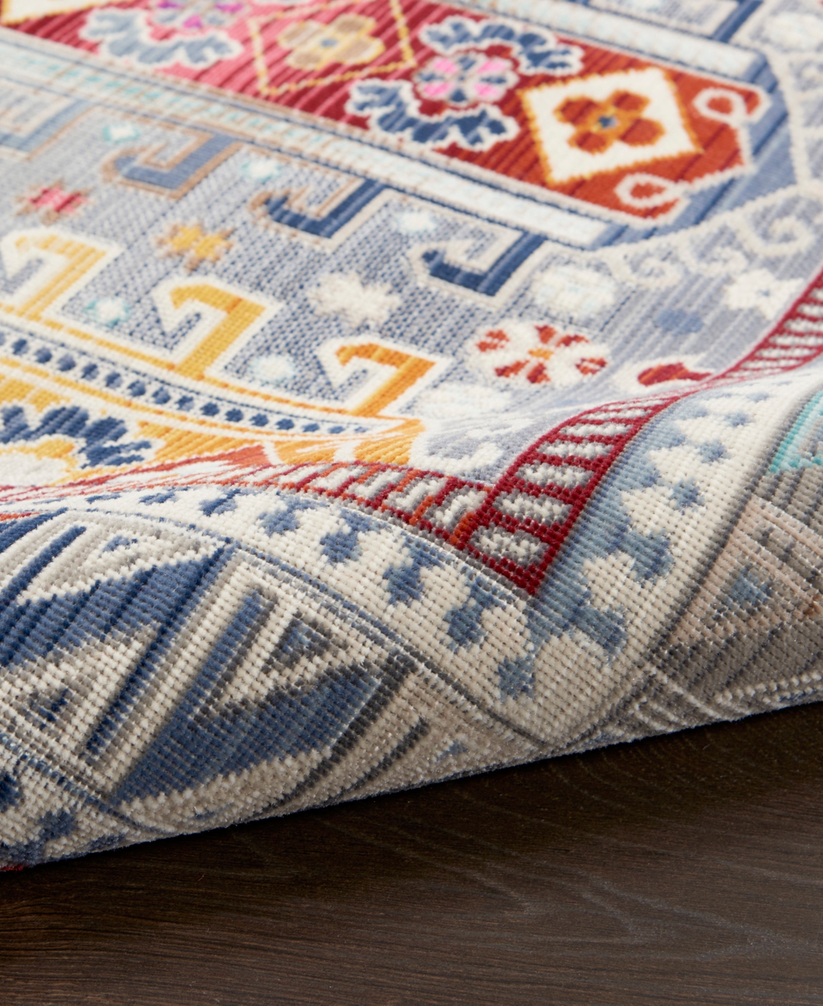 Nourison Home Vintage Kashan Vka06 7'10"x9'10" Area Rug In Gray,multi