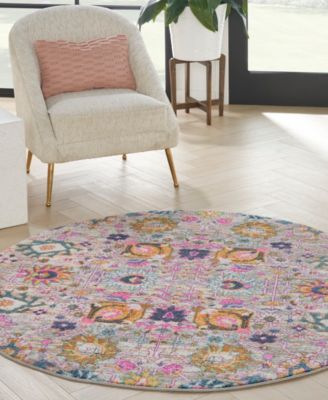 Passion PSN01 5'x5' Round Area Rug