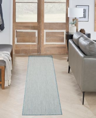 Courtyard COU01 2'2"x10' Runner Area Rug