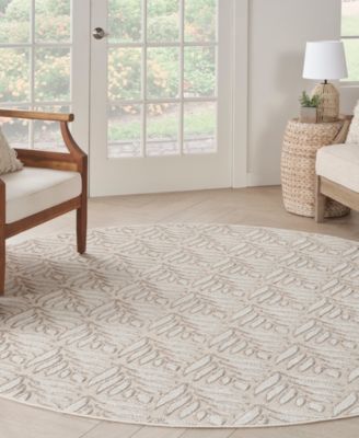 Aloha ALH35 7'10"x7'10" Round Area Rug