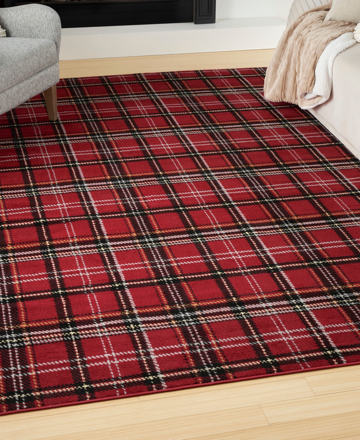 Nourison Home Grafix Grf03 7'10"x9'10" Area Rug In Red