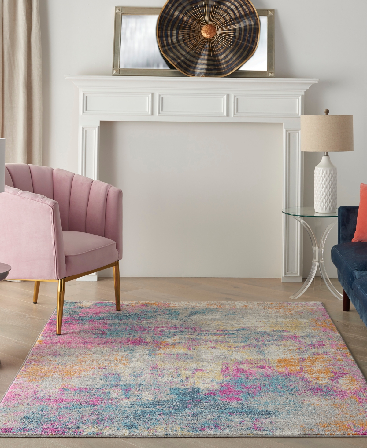Nourison Home Passion Psn36 3'9"x5'9" Area Rug In Multi