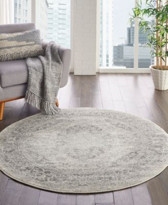 Nourison Home Tranquil Tra05 Rug Collection In Ivory,gray