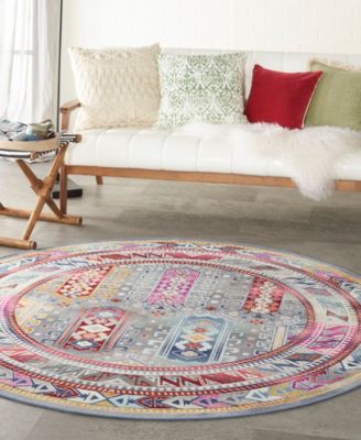 Vintage Kashan VKA06 6'x6' Round Area Rug