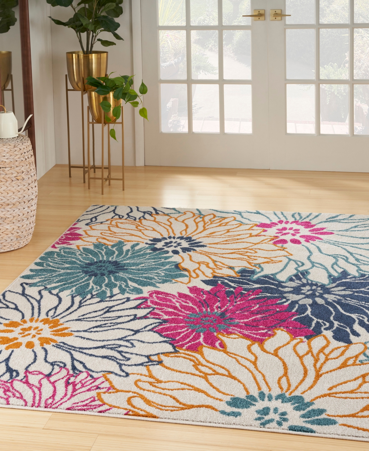 Nourison Home Passion Psn17 5'3"x7'3" Area Rug In Ivory