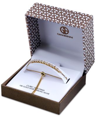 Cubic Zirconia Marquise Bolo Bracelet, Created for Macy's