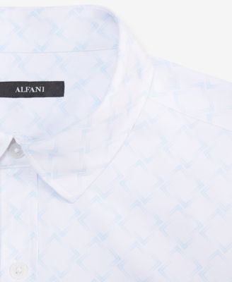Men's Alfatech Geometric Print Shirt
