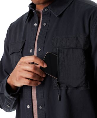 Men's Relaxed Fit Camo Worker Shirt Jacket