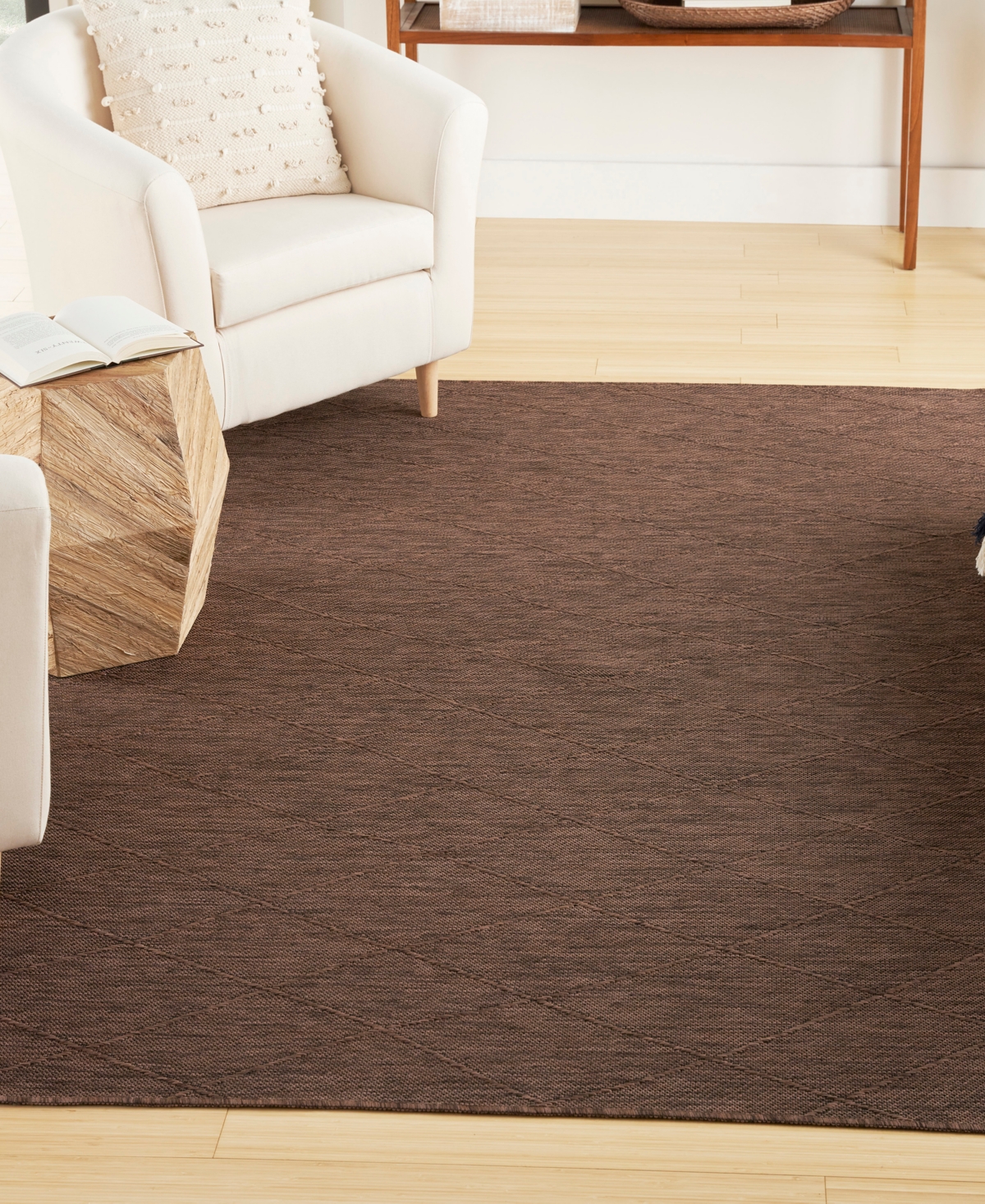 Nourison Home Washable Solutions Wsl01 6'x9' Area Rug In Mocha