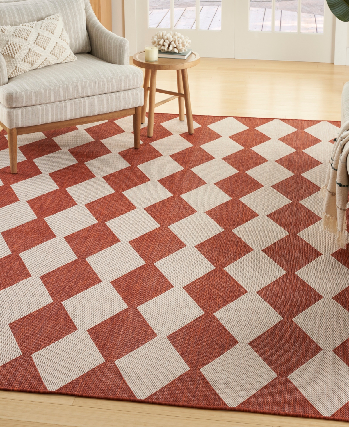 Nourison Home Positano Pos04 5'x7' Area Rug In Terracotta
