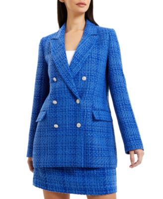 French Connection - Women's Azzura Long-Sleeve Tweed Blazer