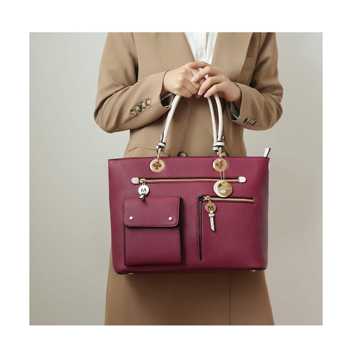 Mkf Collection Julia Color-block Satchel Bag by Mia K