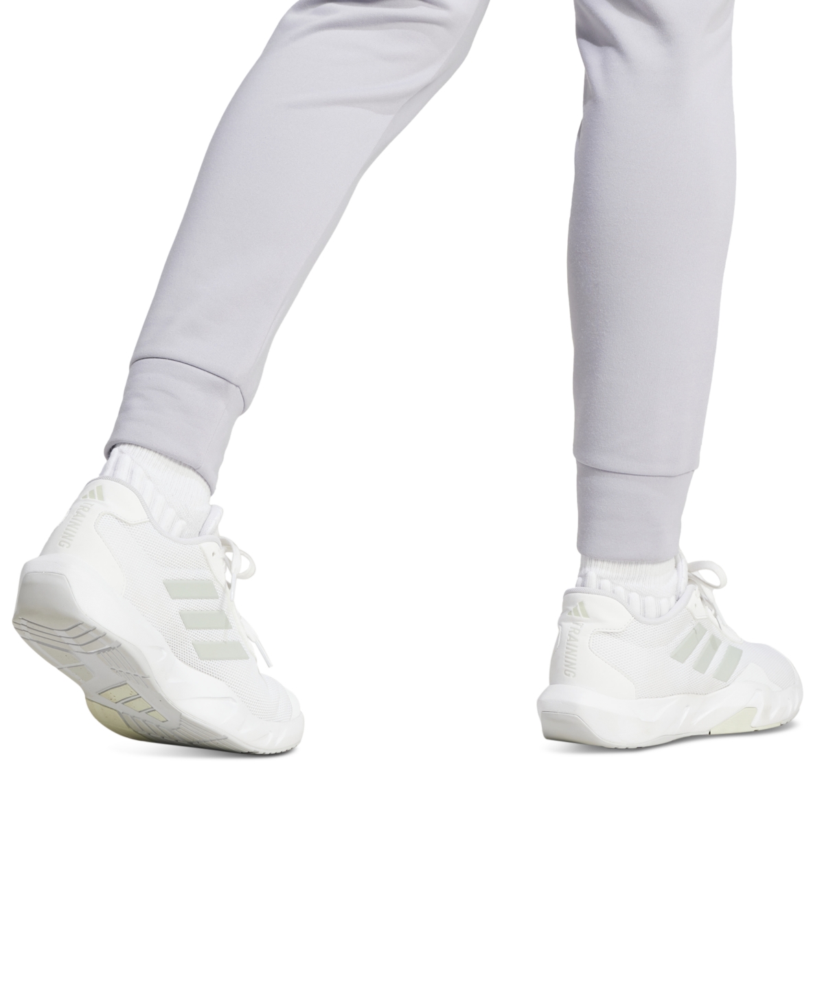 adidas Women's Game & Go Moisture-Wicking Performance Fleece Jogger Pants -whi