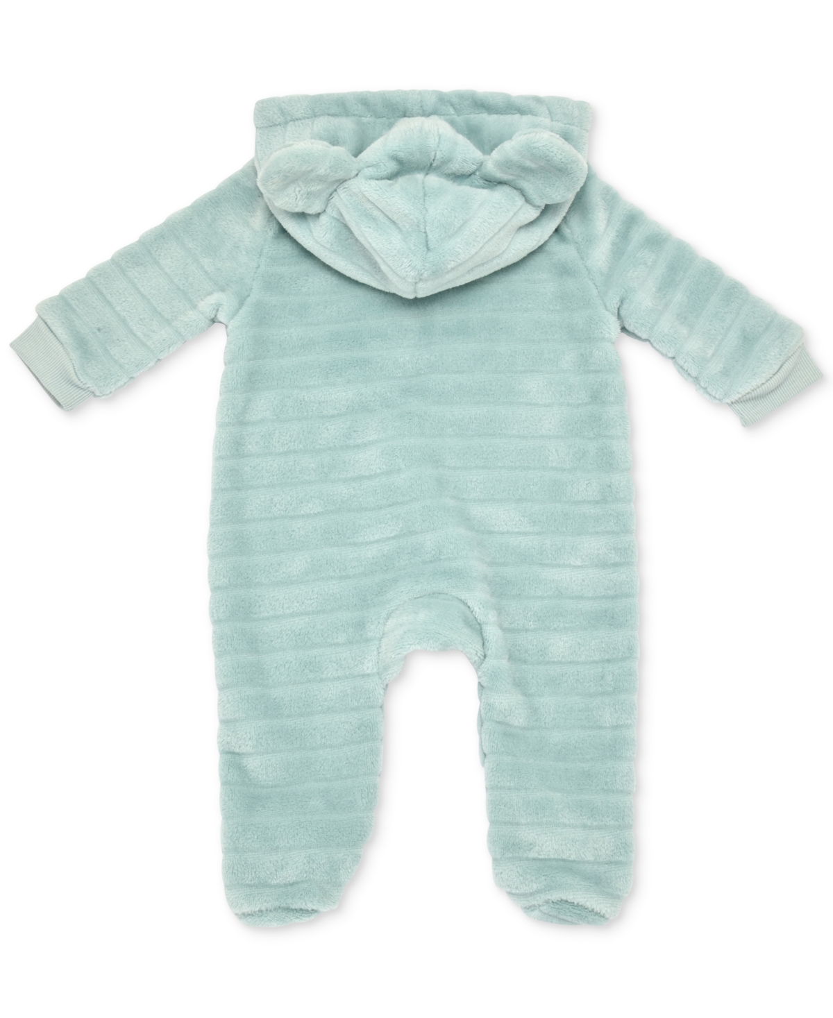 Disney Baby Boys Mickey Mouse Faux-fur Footed Pram Coverall In Blue