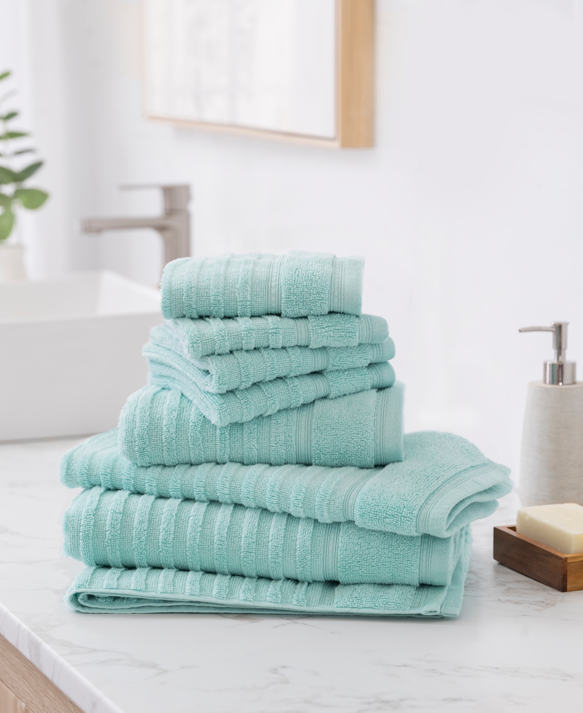Martha Stewart Collection Quick Dry Cotton Solid Towel, 27