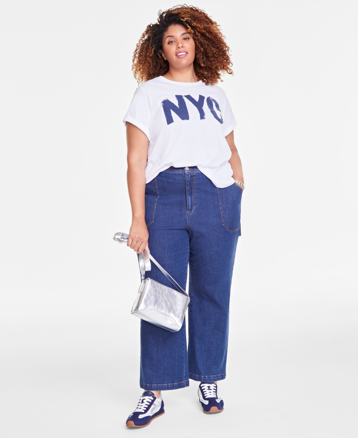 On 34th Trendy Plus Size Nyc Graphic Print T-Shirt, Exclusively at Macy's