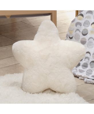 Star Pillow Plush - Ultra Soft Creamy White
