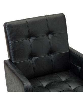 Mid-century Modern Height-Adjustable 360° Swivel Office Chair