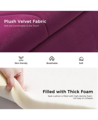 Upholstered Modern Flip Top Storage Bench with Metal Legs