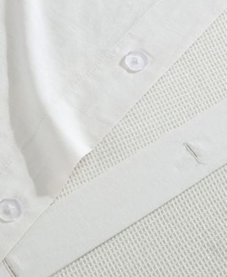 Chenille Waffle Stripe 3-Pc. Duvet Cover Set, King