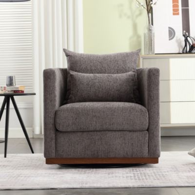 Swivel Barrel Chair Cozy Accent for Comfort and Style
